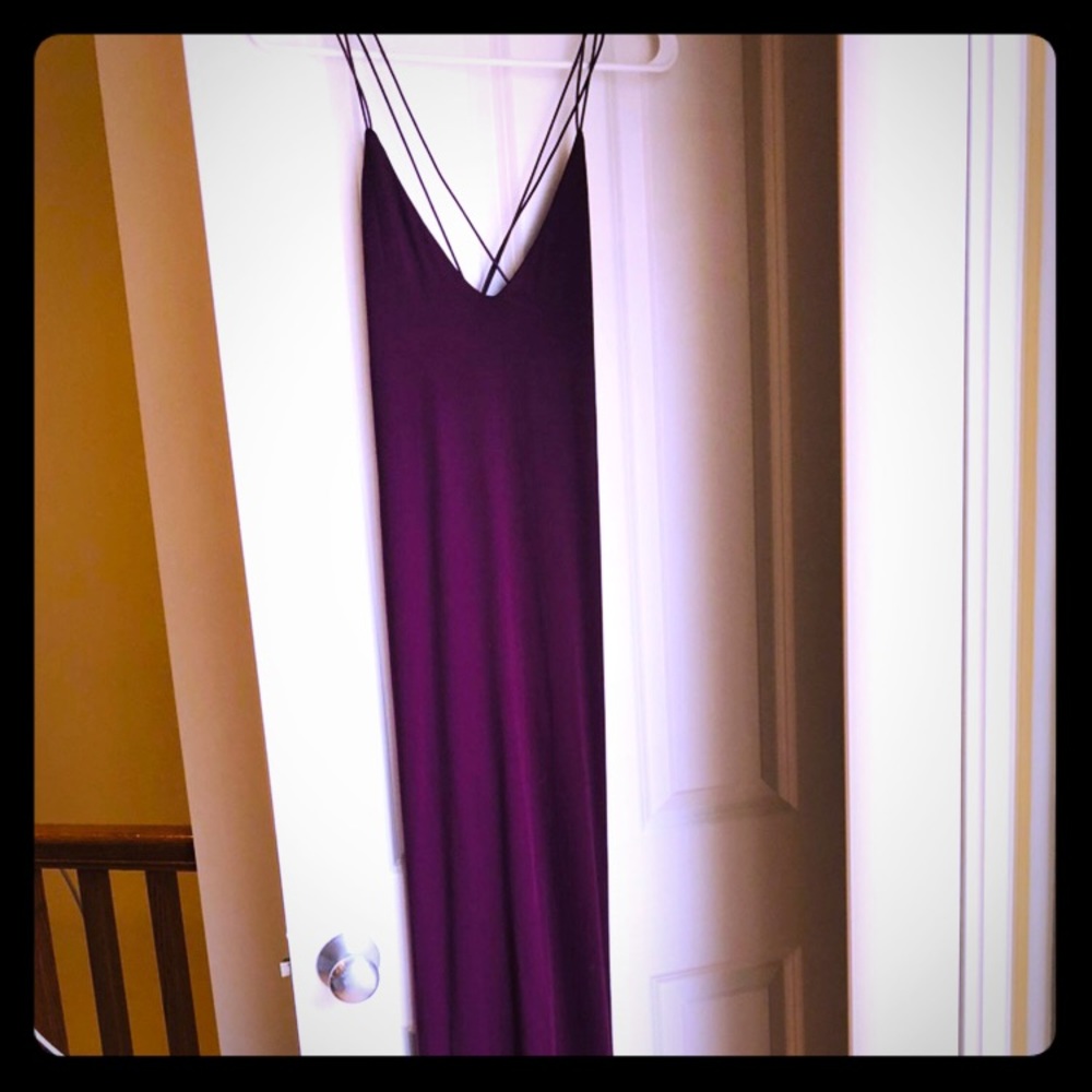 Purple maxi dress